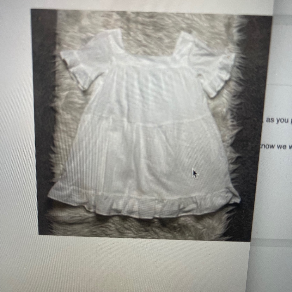 Janie and Jack white gauzy dress